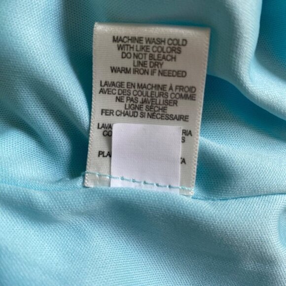 Julia Jordan One Strap Ruffle Shoulder Dress, Light Blue Women's Size 20W - Picture 10 of 10